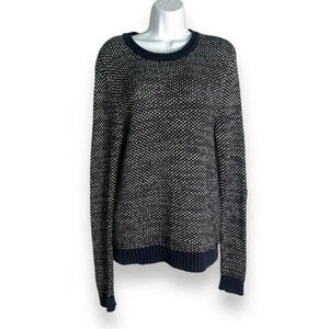 Express Dark Navy Blue Knit Sweater, Women’s Size M - Cozy and Stylish Pullove